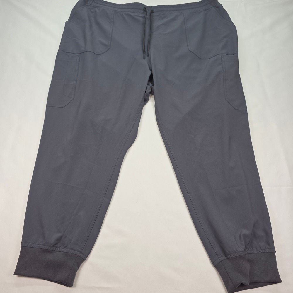 Carhartt Liberty Force Scrub‎ Jogger Pants Gray Petite 3XL C53110 Cargo Pockets